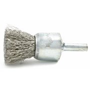 Brush Research Manufacturing Solid Wire End Brush, .006, 3/4" BRMBNS6